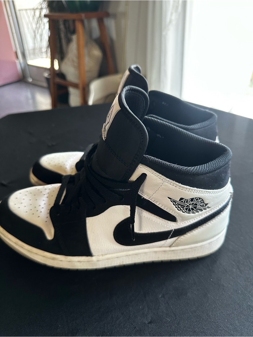 Nike Black and White High-Top Sneakers